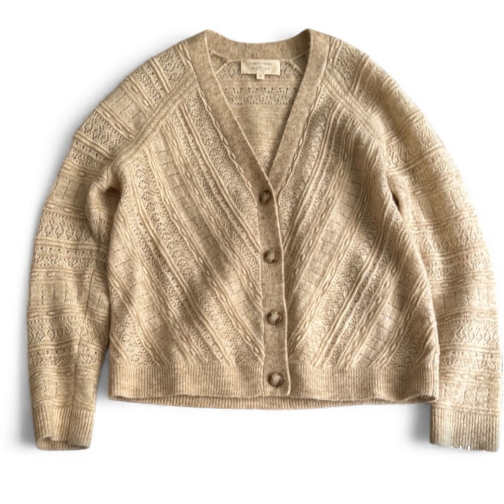 Sezane Cream Cardigan